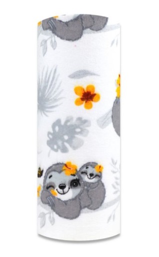 FLANELOVÁ plienka, farebná, SLOTHY