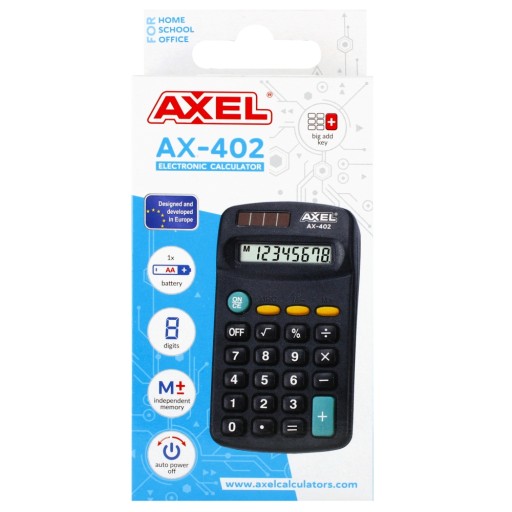 AX-402 VRECKOVÁ KALKULAČKA AXEL