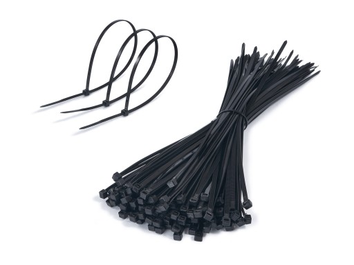 KABELOVÉ VIAZAČKY ČIERNE KABELOVÉ VIAZAČKY 5x250mm 100KS