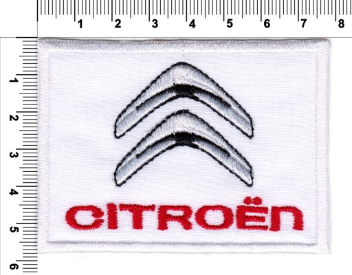 Termolepiaca vyšívaná nášivka CITROEN WHITE