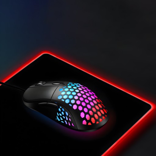 RGB LED USB HRANÁ PODLOŽKA PRE STOLÚ MYŠ SVIETENÁ 35x25cm