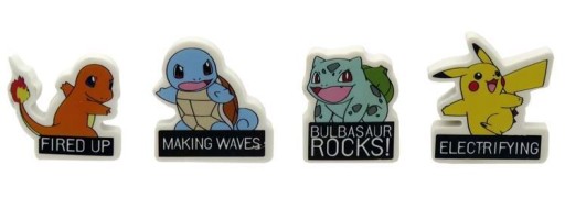 Gumy POKEMON, 4 ks