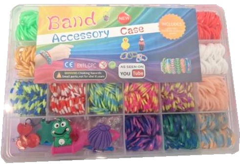 Gumičky na výrobu šperkových náramkov, veľká sada LOOM BANDS