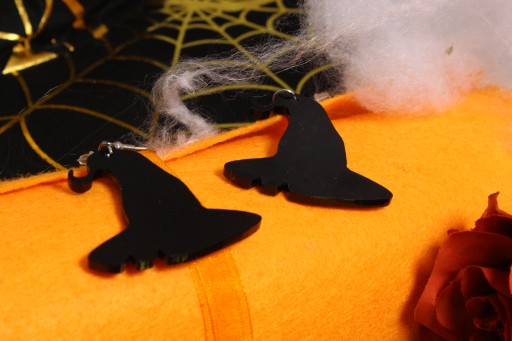 HALLOWEENSKÉ NÁUŠNICE Čarodejnícky klobúk 2 ks.