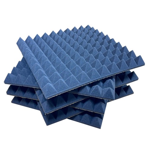 ABM akustická pena pohlcujúca zvuk bez lepidla PYRAMIDKI 50mm 50x50cm