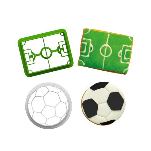 FUTBALOVÉ formičky na sušienky 2 ks