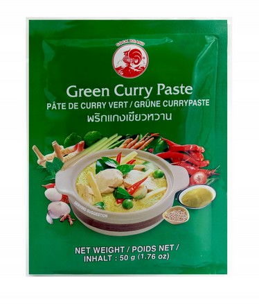 Kohútia pasta CURRY zelená 50g