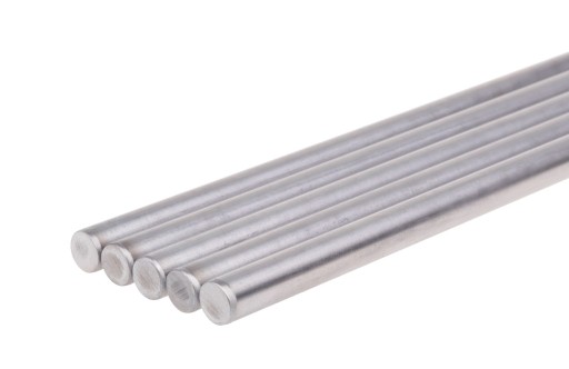 Nerezová tyč odolná voči kyselinám, priemer 10 mm 10 cm INOX 1.4301 / 0H18N9