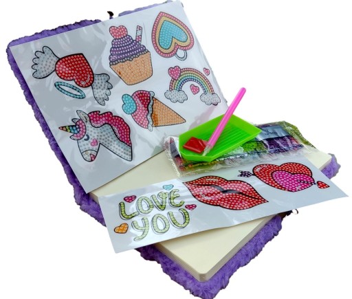 Mosaic Diamond Embroidery samolepky na peračník zošita