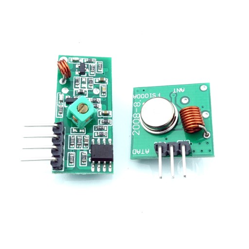 RF 433 MHz komunikačný modul vysielača a prijímača