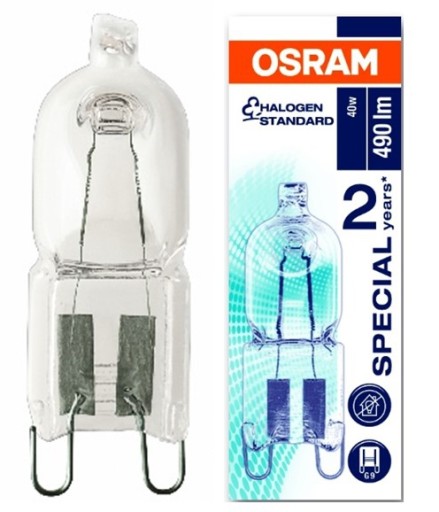 ŽIAROVKA RÚRY, HAL RÚRA 40W G9 OSRAM