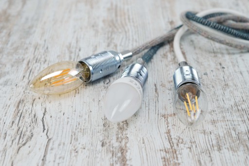 kovová pätica e14 pre LED spider žiarovku LOFT DIY