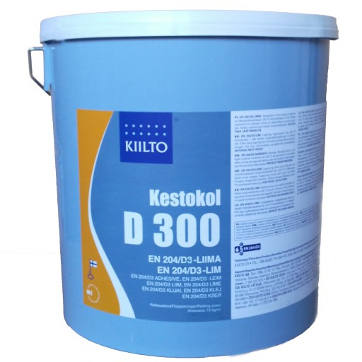 Kiilto D300 DREVO Lepidlo na všetky drevené dvere SCHODY APLIKÁTOR 0,5KG