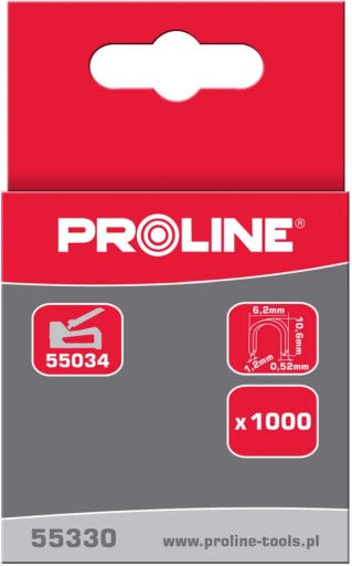 Tvrdené káblové sponky S 6,2 mm polkruhové L:10-12 mm PROLINE (55330)
