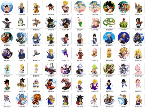 Manga Anime Dragon Ball Pins VEĽKÝ VÝBER