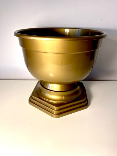 Obal na misu Kvetináč so zlatou nohou BOWL4 tomplastic na chryzantémy