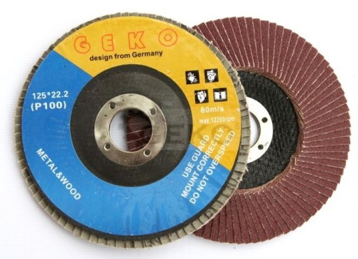 Lamelový kotúčový brúsny kotúč 125mm P100