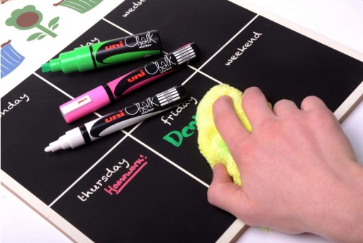 UNI CHALK MARKER CHALK PWE-5M WHITE, CHALK