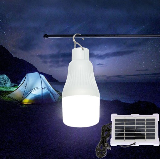 Solárna LED žiarovka Solárna kempingová lampa