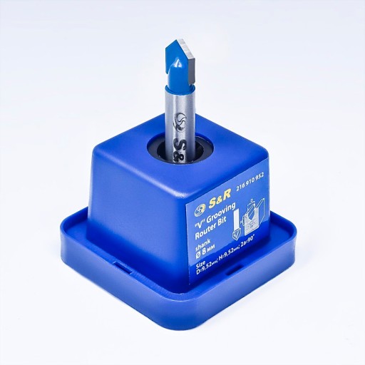 FRÉZA NA DREVO TYPU V 90* 9,52X9,52 MM.