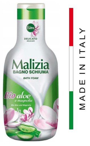 MALIZIA Aloe and Magnolia - Pena do kúpeľa 1l 1000ml