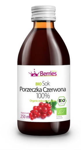 BIO Červená ríbezľa 100% bio šťava 250 ml