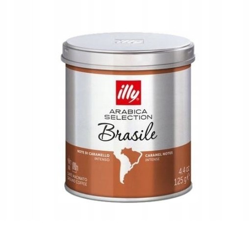 illy monoarabica Brasile 125g mletá káva