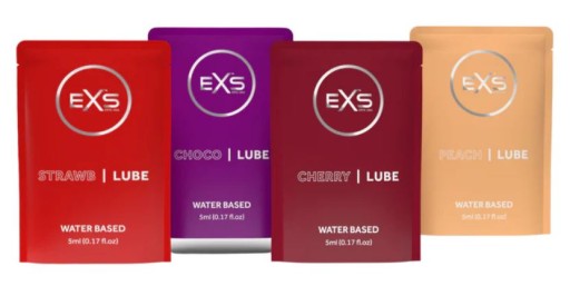 EXS LUBRICANT PRÍCHUŤ intímny gél ústny jedlý SET rôznych príchutí 20ml