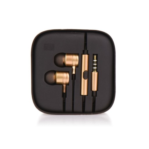 Stereo box MI slúchadlá, kov zlatý, 3,5 mm jack