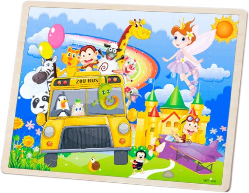 DREVENÉ PUZZZLE 60 KUSOV PUZZZLE ZOO 885