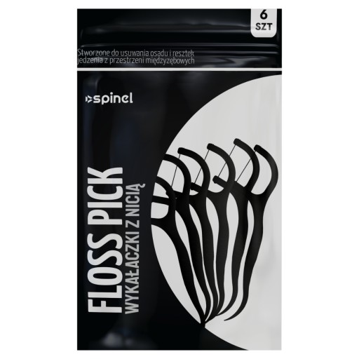 ZUBNÉ PÁSKY S DENTÁLNOU NITOU SPINEL FLOSS PICK 6 KS