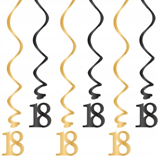 Narodeninové balóny 18 HAPPY BIRTHDAY dekorácia 18. narodeniny HEL 5 ks