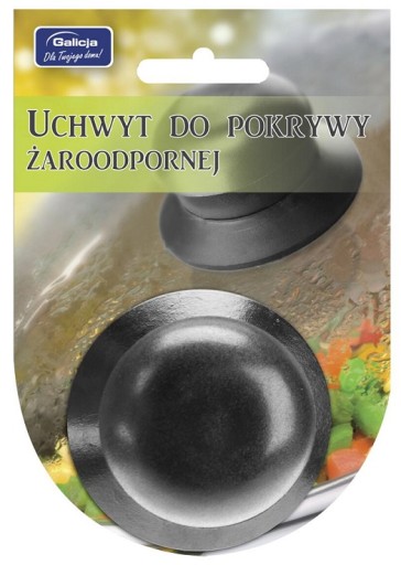 Bakelitová rukoväť, gombík, úchytka na sklenené veko, univerzálna čierna