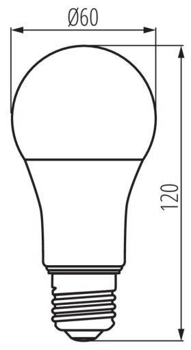 IQ-LEDDIM žiarovka Svetelný zdroj A60 13,6W-NW 1521lm E27 4000K stmievateľná