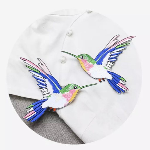 TERMO nažehľovačka Kolibríky Vtáčiky 2 ks