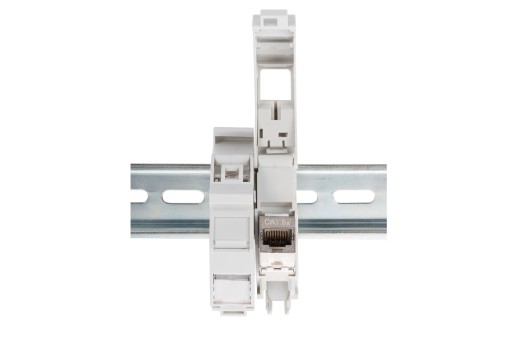 Adaptér keystone na DIN lištu IP20 puzdro pre x1 modul keystone DN-93617