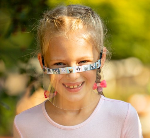 MINI VISOR MASKA PRE DETI DO ŠKOLY 12 veľ.