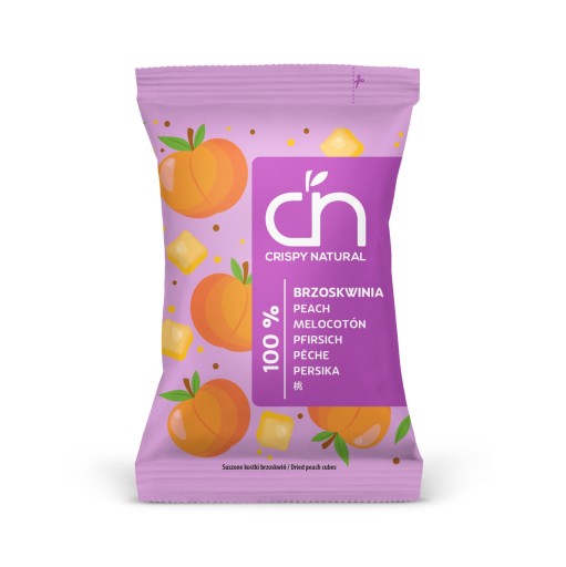 SUŠENÁ BROSKYŇOVÁ KOCKA 12g CHRUPÁ NATURAL