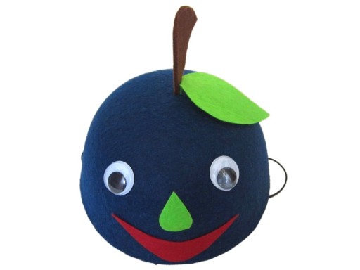 BLUEBERRY KLOBÚC, PLSTENÝ BLUEBERRY OUTFIT, NÁMORNÍCKA MODRÁ