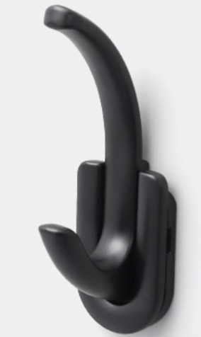 Vešiak na nábytok Hook Black