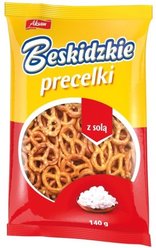 Aksam Beskidzkie praclíky so soľou 140 g x2
