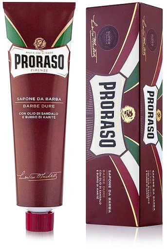 Proraso Krém na holenie SANDALWOOD Red Line HARD BEARD 150ml