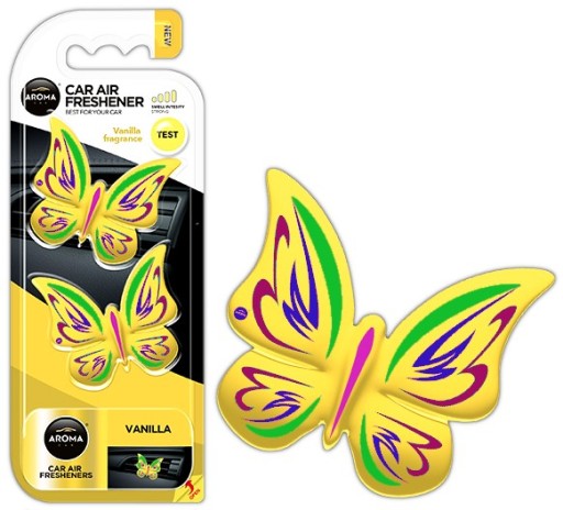 Aróma Auto BUTTERFLY VANILKA motýle na mriežke