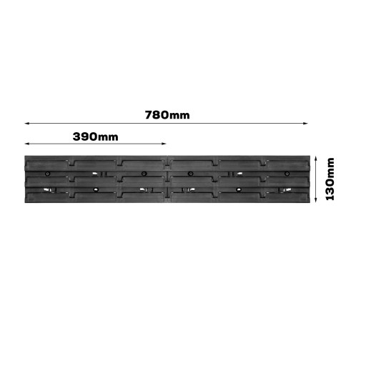 Doska na náradie 78x13 cm stena