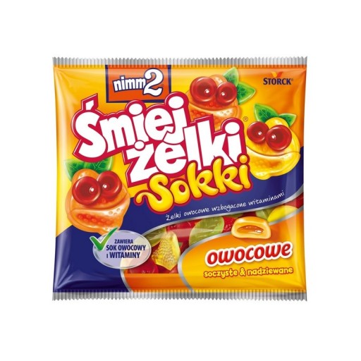 CUKRÍKY ŚMIEJ, ŽELÉ NIMM2 90G, OVOCNÁ ŠŤAVA
