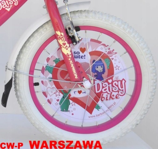 Ozdobná vložka s priemerom 25 cm na koleso bicykla - motív DAISY