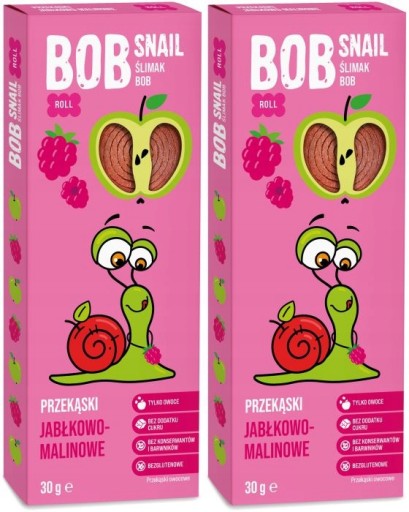 OVOCNÝ SLIMAK SLIMÁČ Bob SLIMÁČIA ZÁBAVKA jablko-malina 2x30g | PRIRODZENÝ