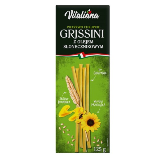 Grissini tyčinky so slnečnicovým olejom 125g