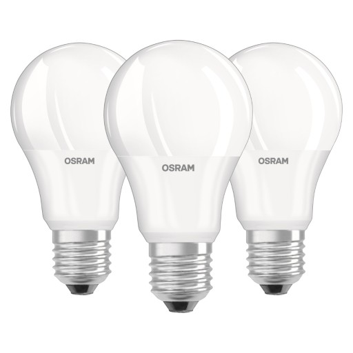 3x E27 A60 LED žiarovka 8,5W 60W 806lm 4000K OSRAM