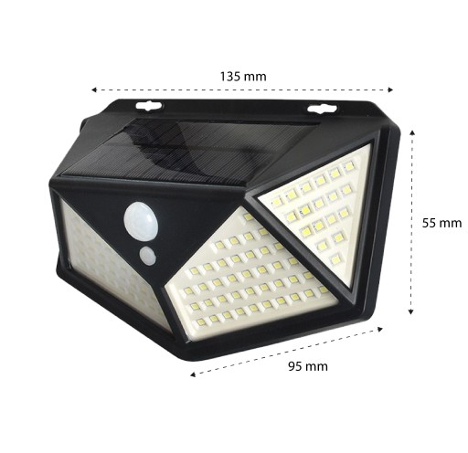 LED SOLÁRNA LAMPA SO SNÍMAČOM DO VONKAJŠEJ ZÁHRADY